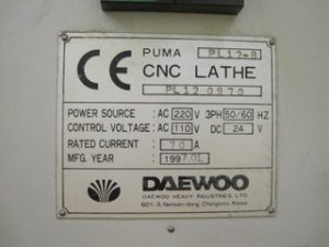 Daewoo Puma 12L-B - A.K. Machine Traders