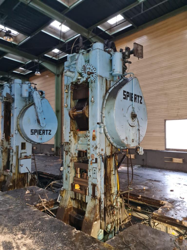 ak machines spiertz 400 ton knuckle joint press