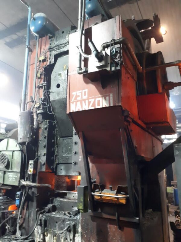 ak machines manzoni 750 ton hot forging press
