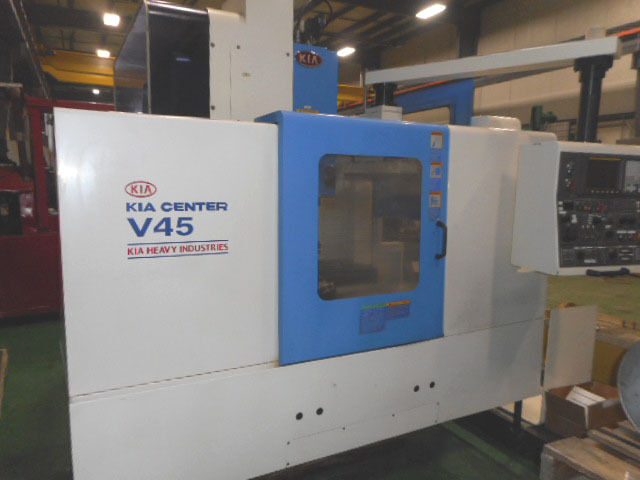 ak machines kia center v45 cnc vertical machining center