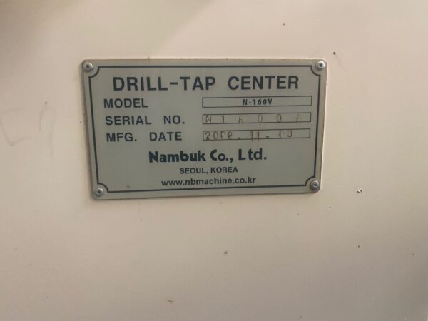 ak machines nambuk f160 drill tap center