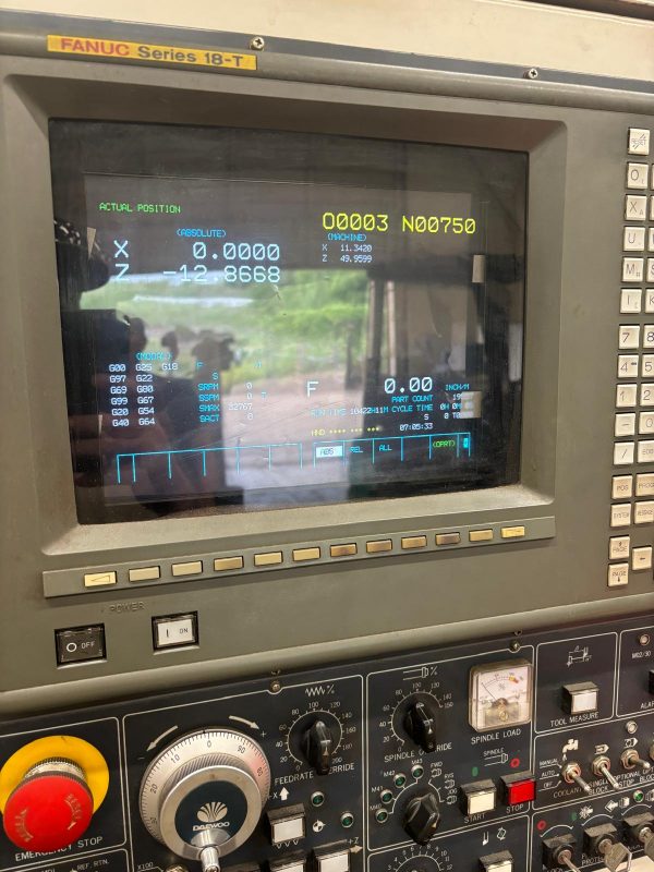 ak machines daewoo puma 500 cnc horizontal lathe