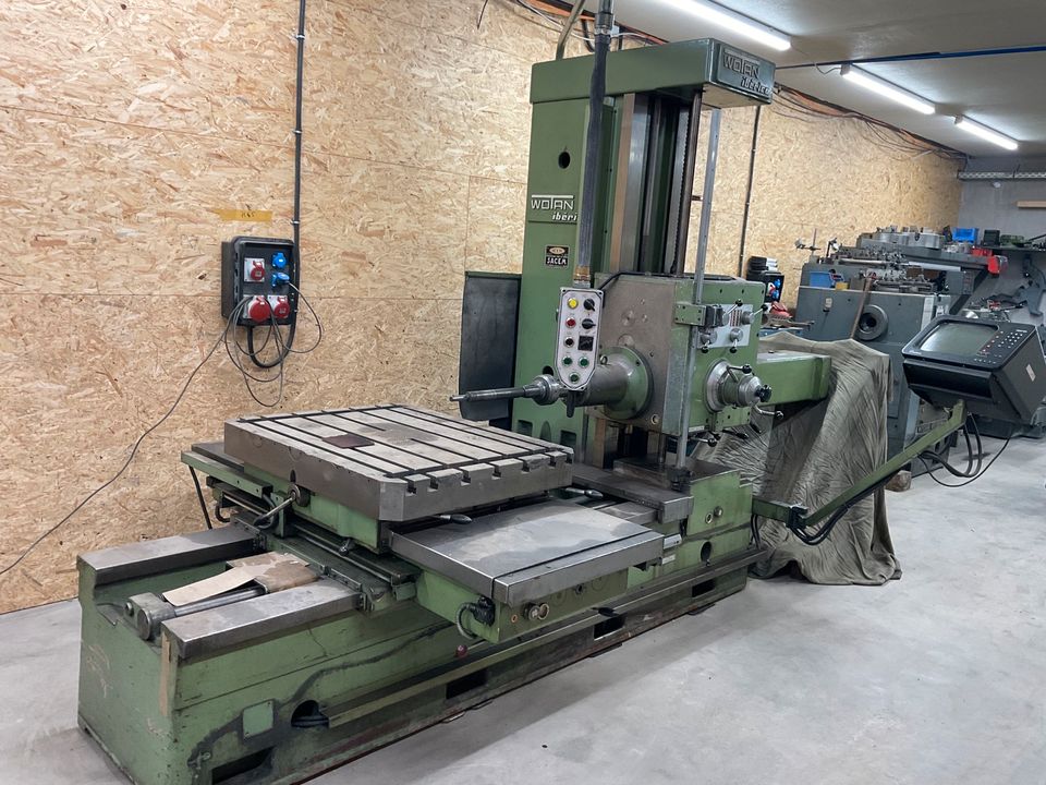 ak machines wotan b75t horizontal boring mill