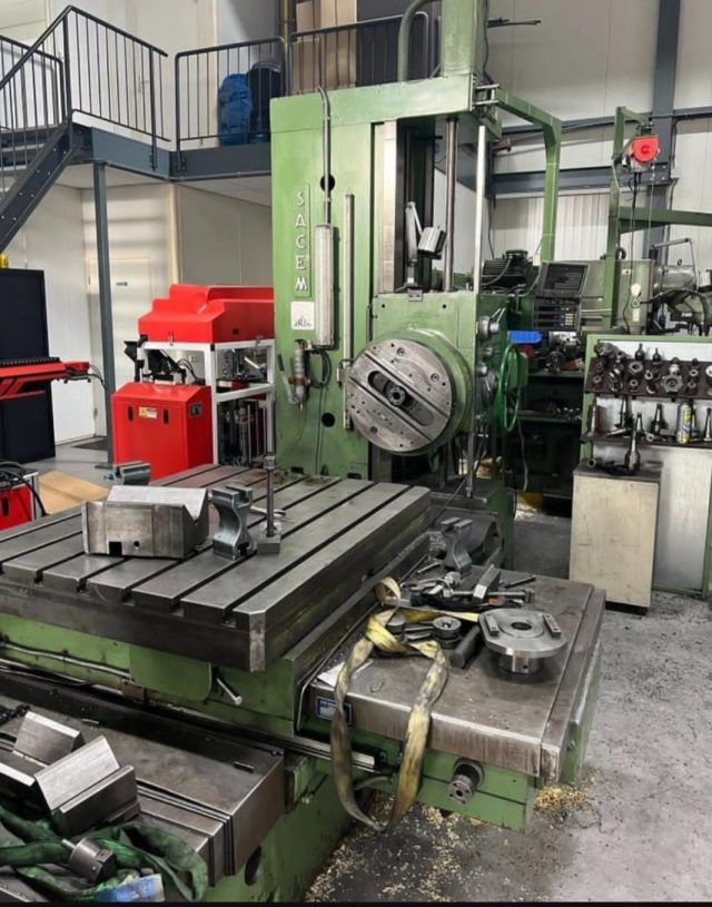 ak machines sacem mst 90 horizontal boring machine