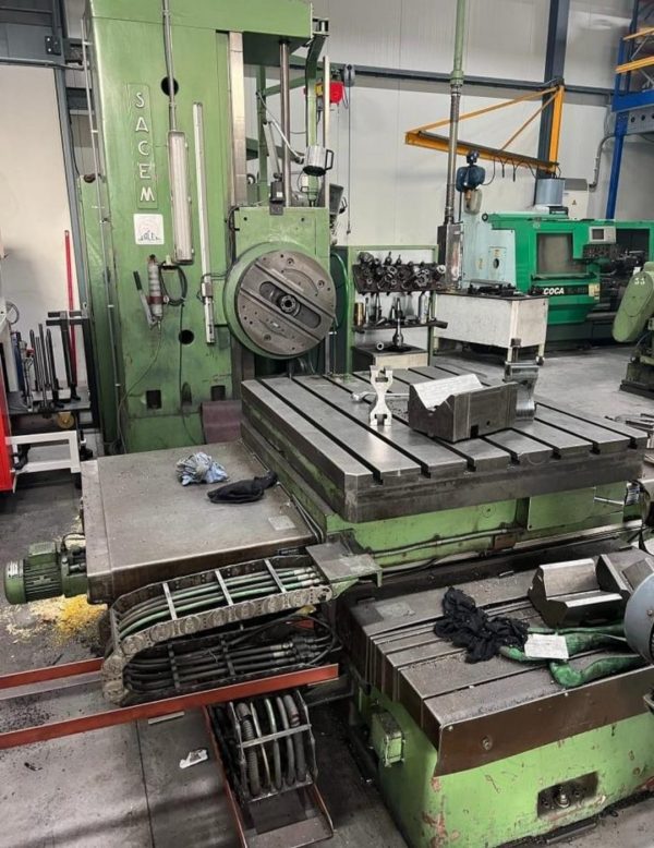 ak machines sacem mst 90 horizontal boring machine