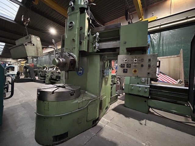 ak machines schiess kef 80 vertical turning lathe