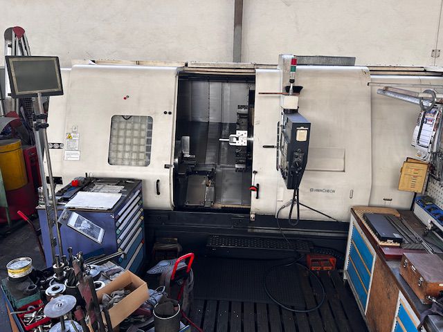 ak machines hwacheon hi tech 700 cnc horizontal lathe