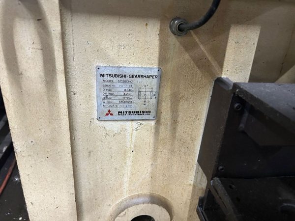ak machines mitsubishi sc 25 cnc gear shaper