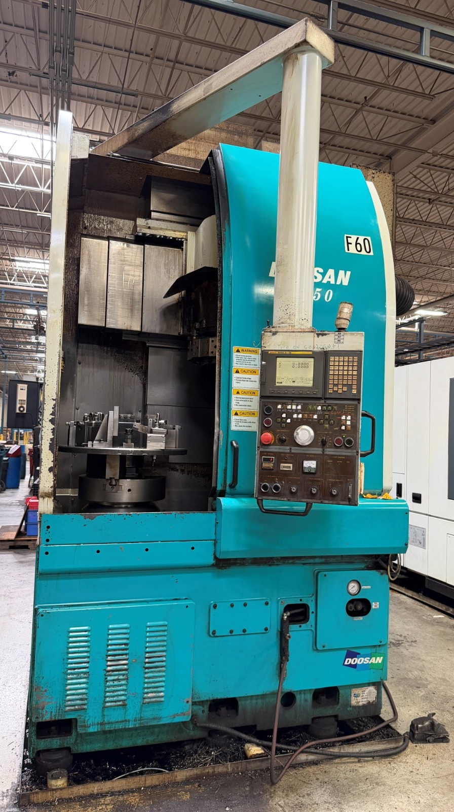 ak machines doosan v550 cnc vertical turning center