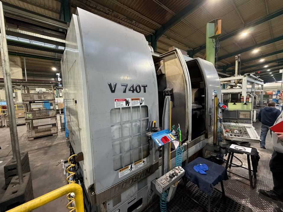 ak machines doosan v740t double cnc vtl