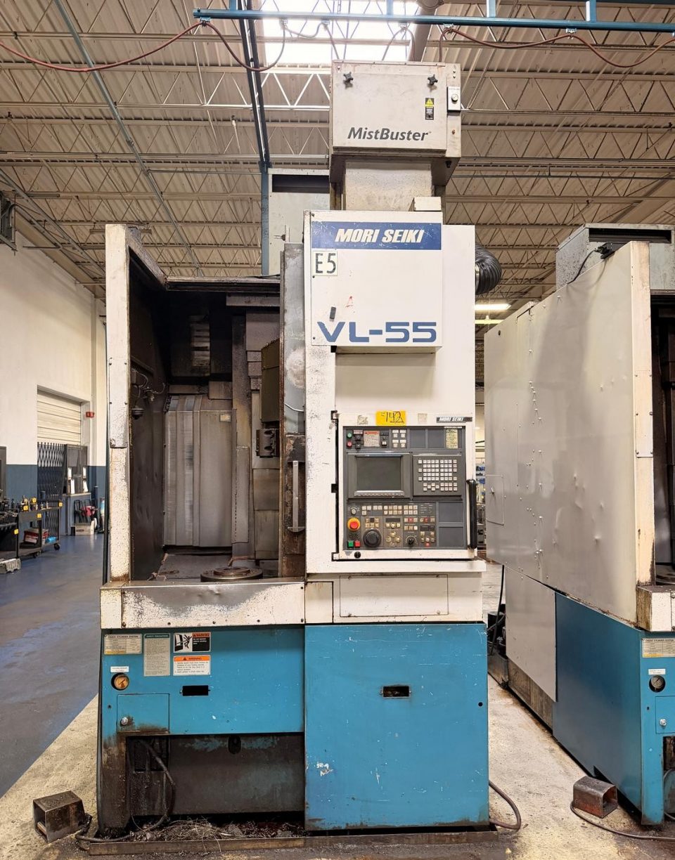 ak machines mori seiki vl55 cnc vertical turning center