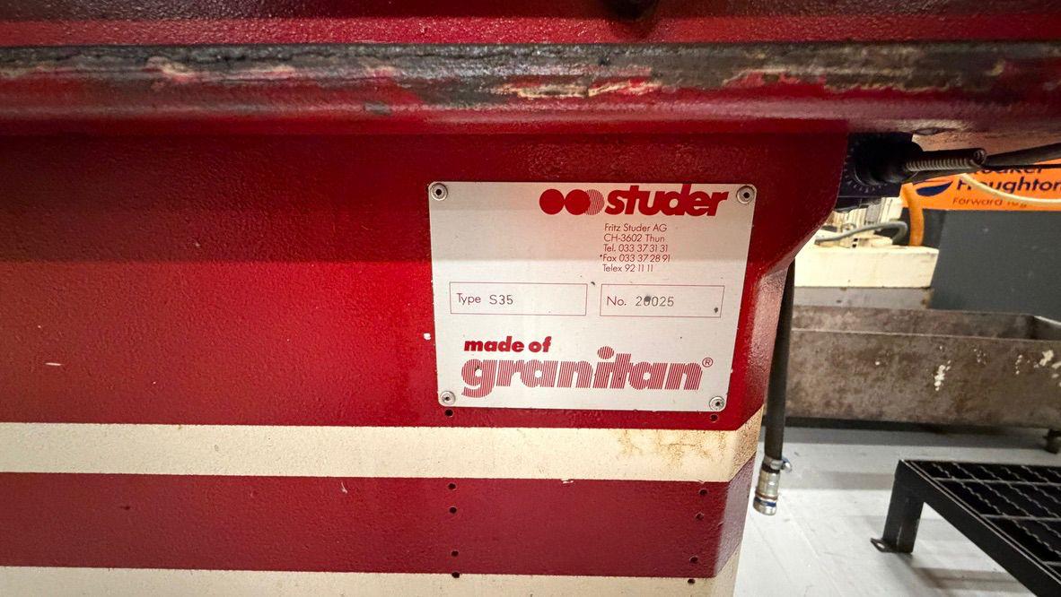 ak machines studer s35 cnc cylindrical grinding